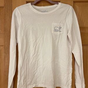 Vineyard Vines White Long Sleeve Women's Tee